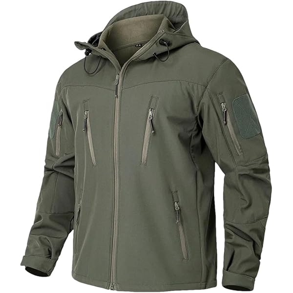 Amazon.com: MFH Men's Soft Shell Jacket Level 5 OD Green Size S